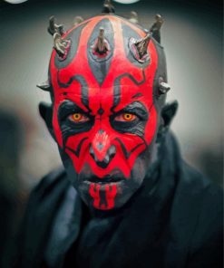 Darth Maul Scary Face paint by numbers