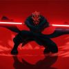 Creepy Darth Maul Character paint by numbers