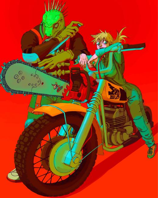 Caiman Illustration paint by numbers