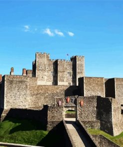 Aesthetic Dover Castle Building paint by numbers