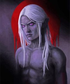 Creepy Drizzt Do'Urden paint by numbers