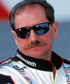 Ralph Dale Earnhardt Sr With Glasses paint by numbers