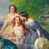 Empress Eugenie Surrounded By Her Ladies In Waiting paint by numbers