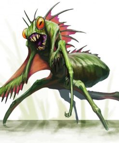 Fantasy Green Mantis paint by numbers