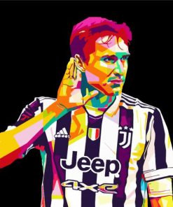 Pop Art Federico Chiesa paint by numbers