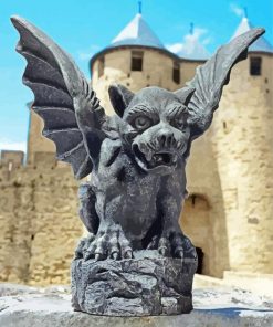 Aesthetic Florentine Gargoyle Statue paint by numbers