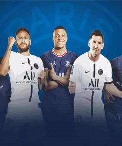 Paris Saint German Legends Players paint by numbers