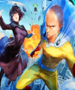 Saitama And Fubuki paint by numbers