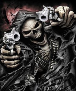 Gangster Grim Reaper paint by numbers