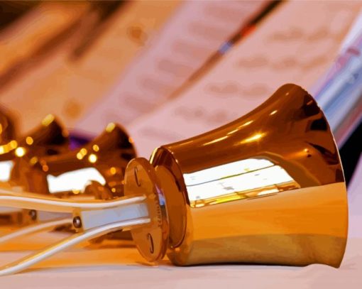 Gold Handbells paint by numbers