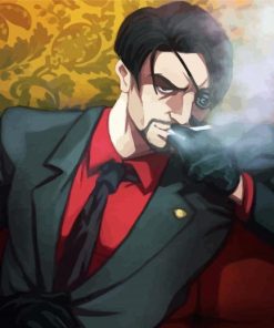 Classy Goro Majima Smoking paint by numbers