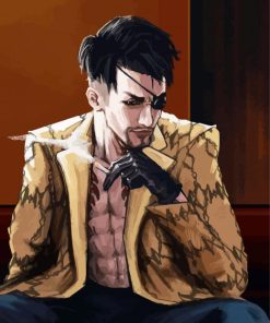 Goro Majima Smoking Art paint by numbers