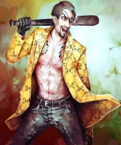 Goro Majima Art paint by numbers