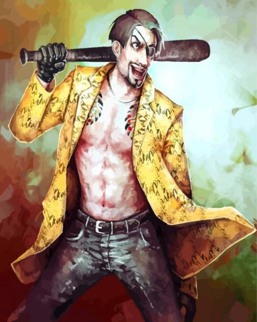 Goro Majima Art paint by numbers