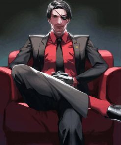 Classy Goro Majima paint by numbers