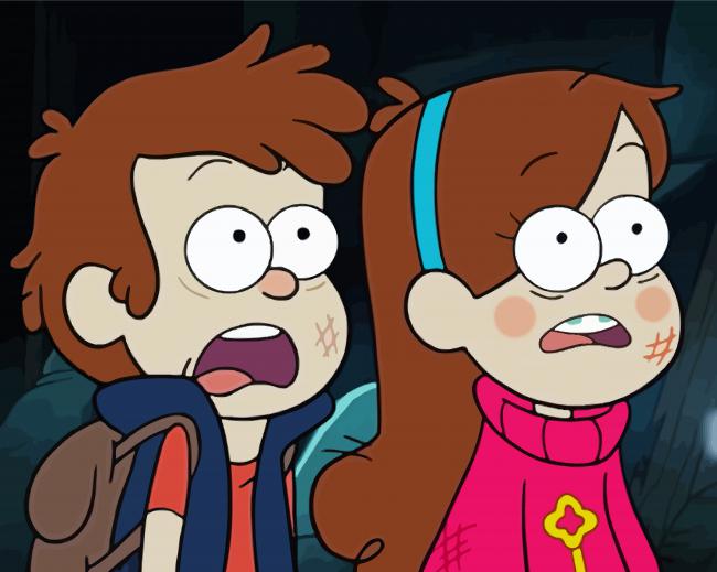 Gravity Falls Animation paint by numbers
