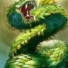 Fantasy Green Dragon paint by numbers