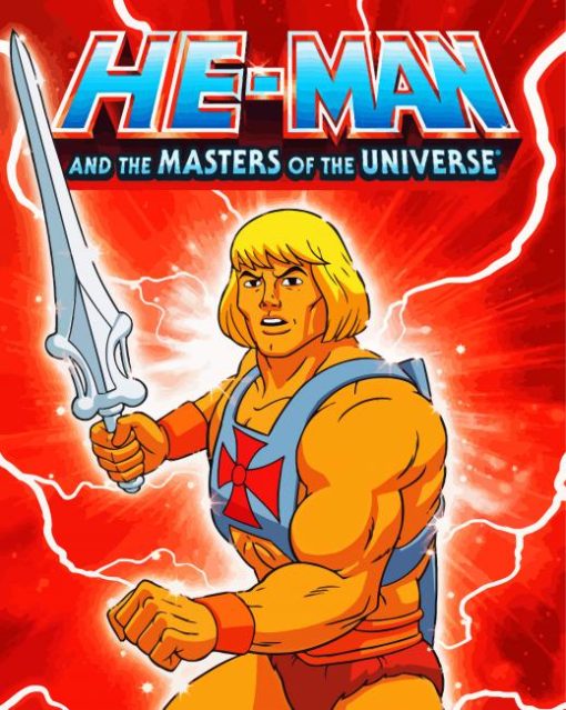 He Man And The Masters Poster paint by numbers