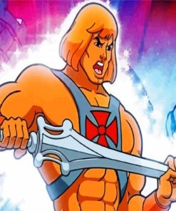 He Man With Sword paint by numbers