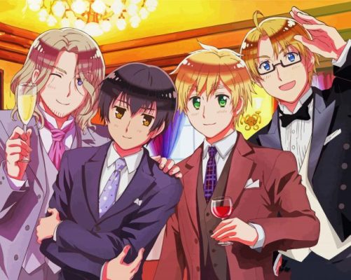 Hetalia Characters paint by numbers