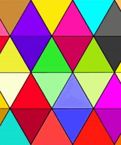 Hexagonal Colors paint by numbers