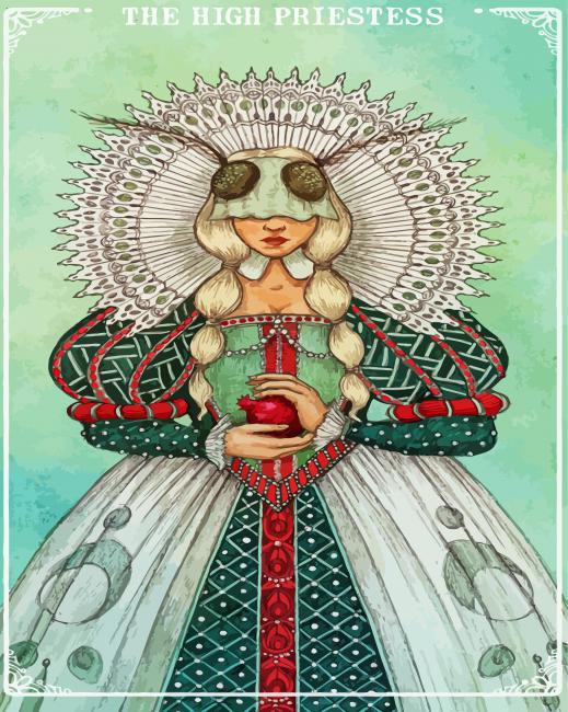 High Priestess Art paint by numbers