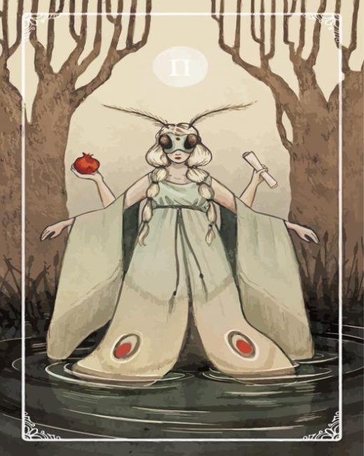 High Priestess Card paint by numbers