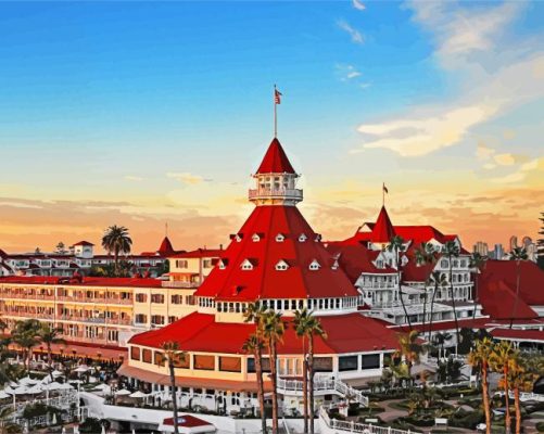 Hotel del Coronado Curio Collection By Hilton paint by numbers