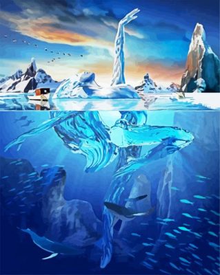 Iceberg Woman Art paint by number