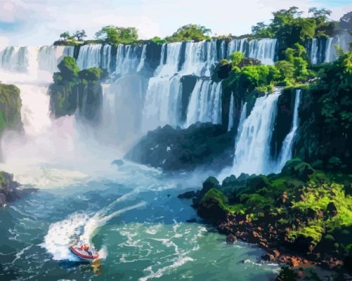 Wonderful Iguazú National Park paint by numbers