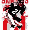 Illustration Deion Sanders paint by numbers