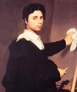 Ingres Self Portrait paint by numbers