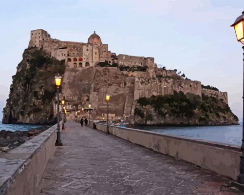 Castello Aragonese D'Ischia paint by numbers