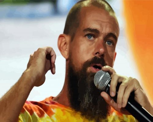 Jack Dorsey With Long Beard paint by numbers