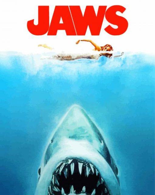 Jaws Movie Poster paint by numbers