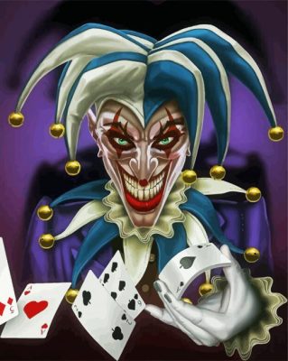 Joker Jester paint by numbers