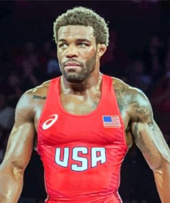 Jordan Burroughs paint by numbers