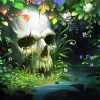 Jungle Skull Art paint by numbers