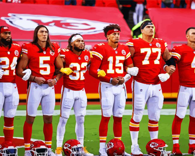 Kansas City Chiefs Team paint by numbers