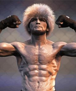 Russian Khabib Nurmagomedov paint by numbers