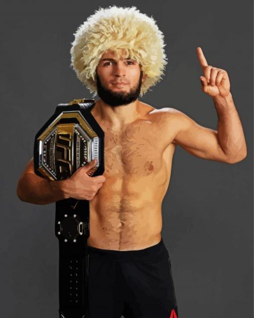 Khabib Nurmagomedov paint by numbers