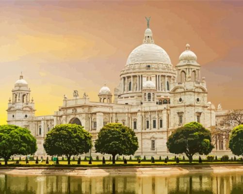 Aesthetic Victoria Memorial paint by numbers