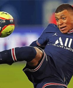 Kylian Mbappé Cool Footballer paint by numbers