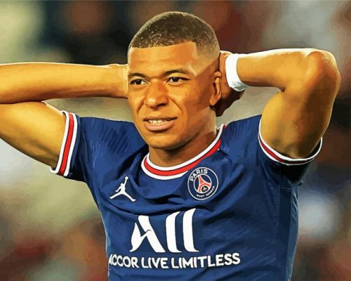 The Player Kylian Mbappé paint by numbers