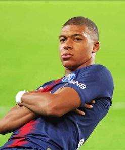 Cool Kylian Mbappé paint by numbers