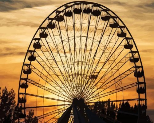 La Grande Roue De Montréal paint by numbers