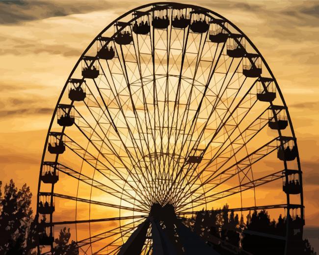 La Grande Roue De Montréal paint by numbers