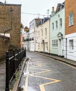 London Street In The Rain paint by numbers