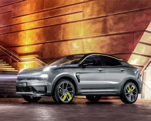 Luxury Lynk Co Car paint by numbers