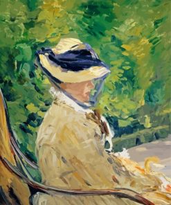 Madame Manet At Bellevue paint by numbers